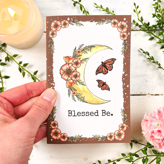 Witchy Moon Greeting Card