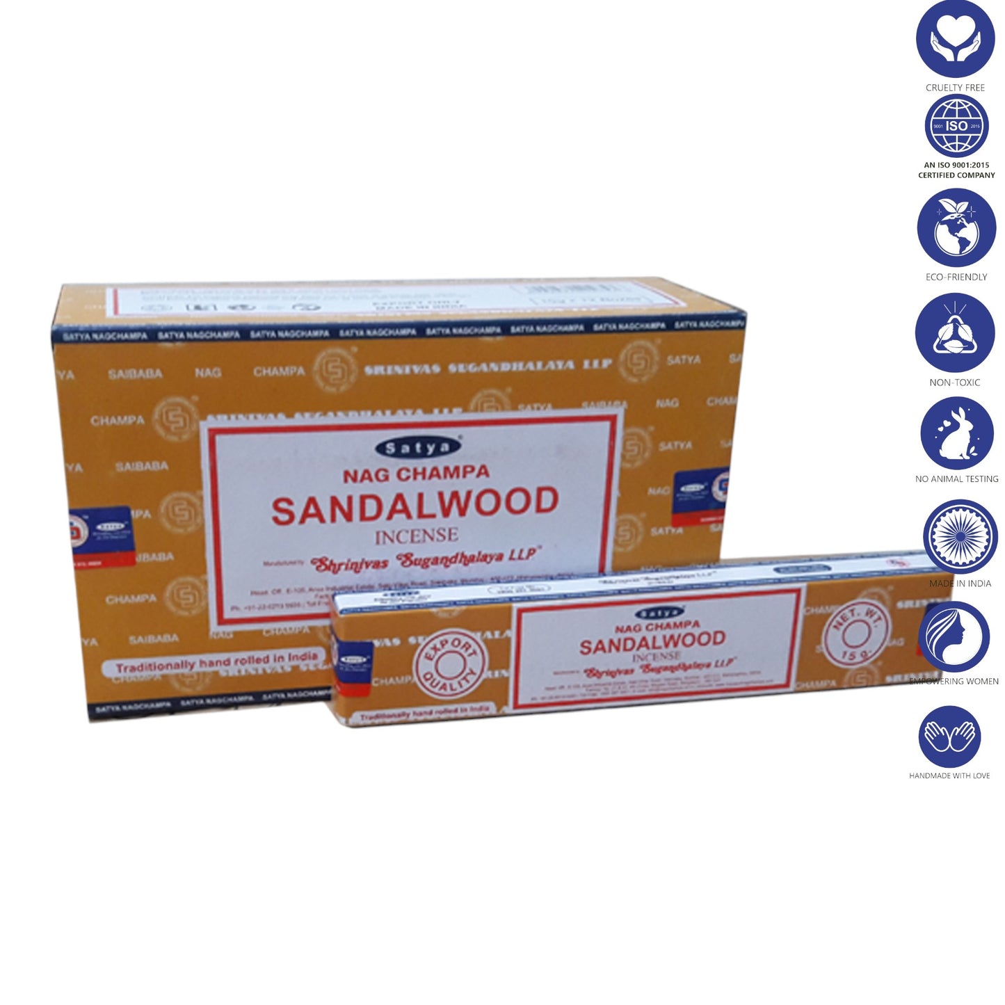 Satya Sandalwood Incense Sticks 15g