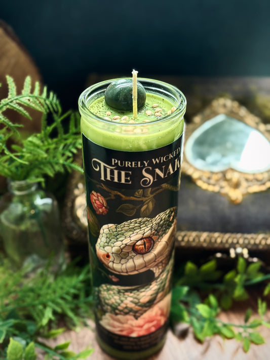 The Snake : Message from Spirit - Pillar Prayer Candle