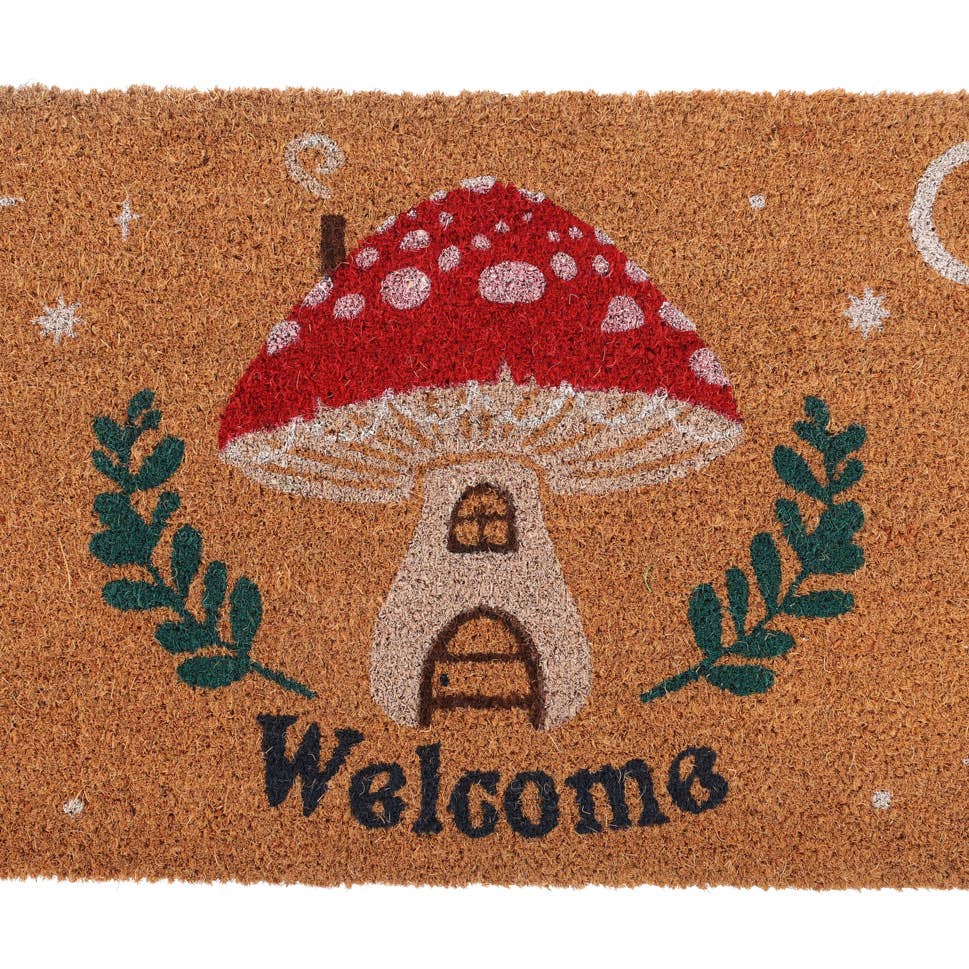 Welcome Mushroom House Doormat
