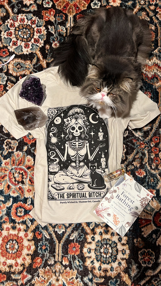 Spiritual Bitch T-Shirt - Sand