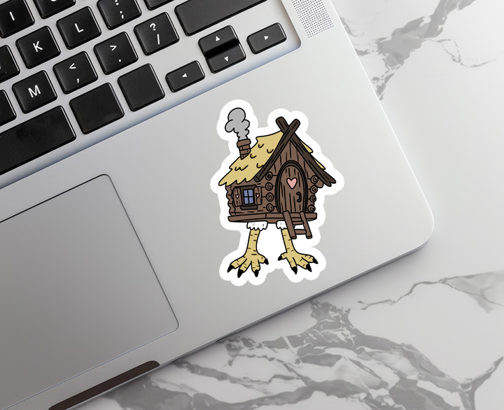 Baba Yaga House | Fantasy | Waterproof Sticker | 3"