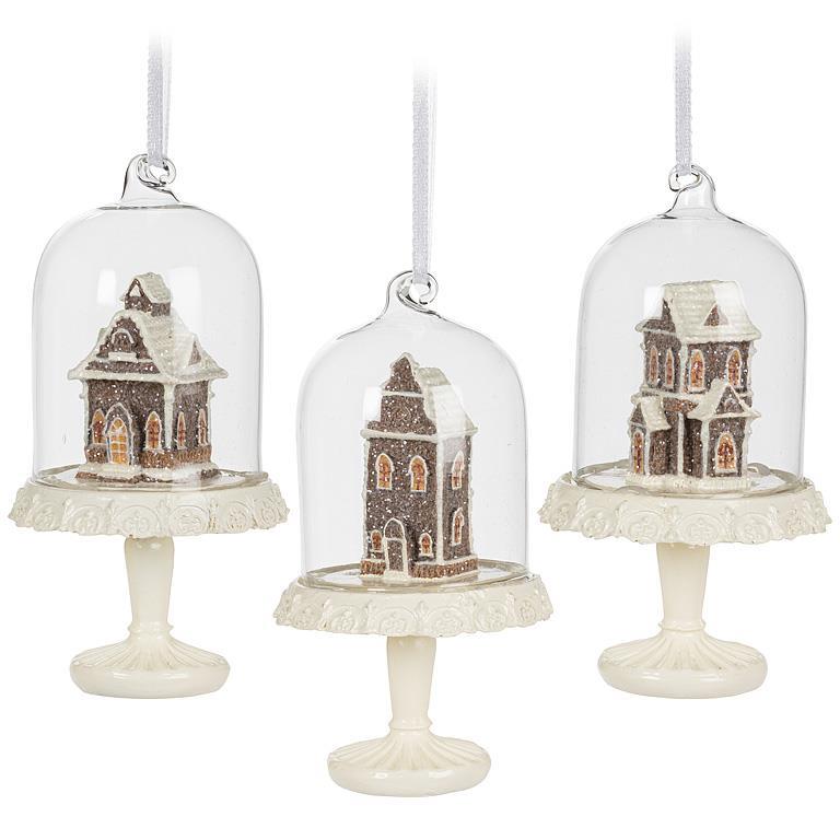 Gingerbread House Dome Ornament