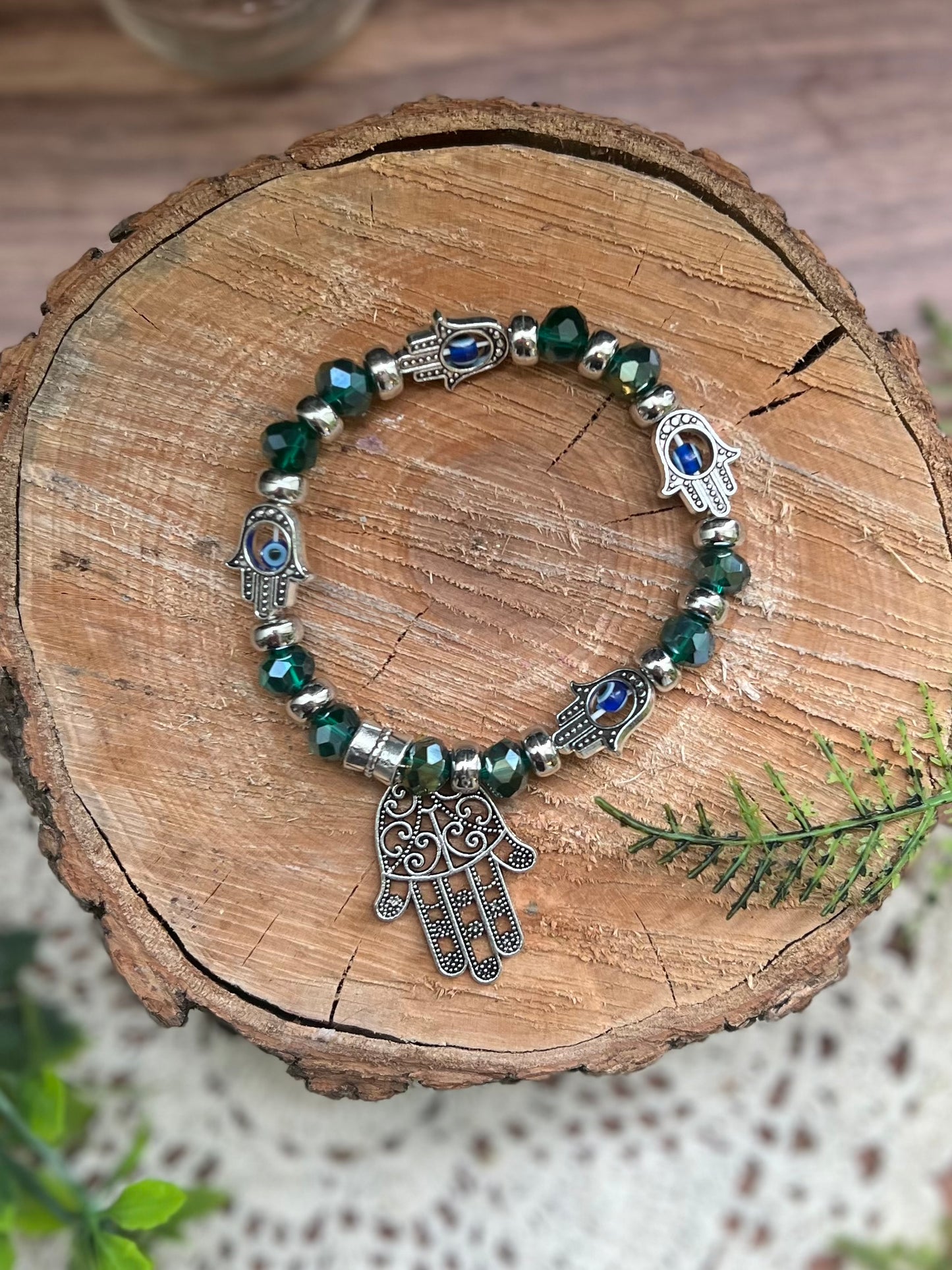 Evil Eye with Fatima Hand Bracelet