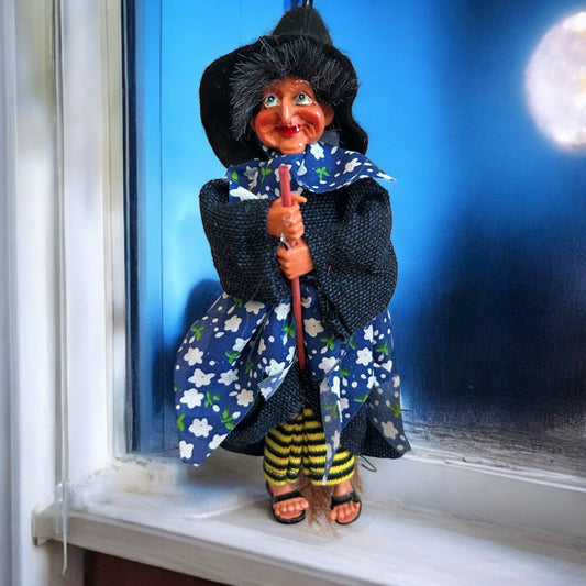 Kitchen Witch Doll Johanna (Blue)