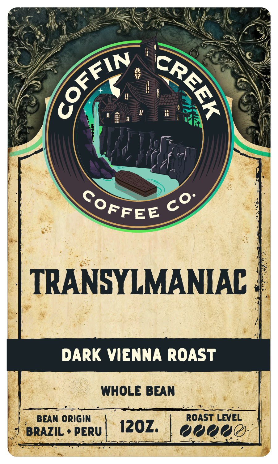 TransylManiac - Dark Vienna Roast: Drip Coffee Maker Grind