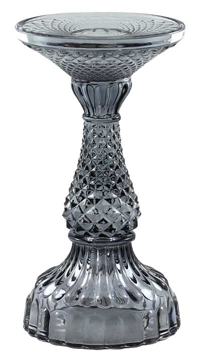 Large Pillar Candle Holder – Black - 4"Ø x 8"H