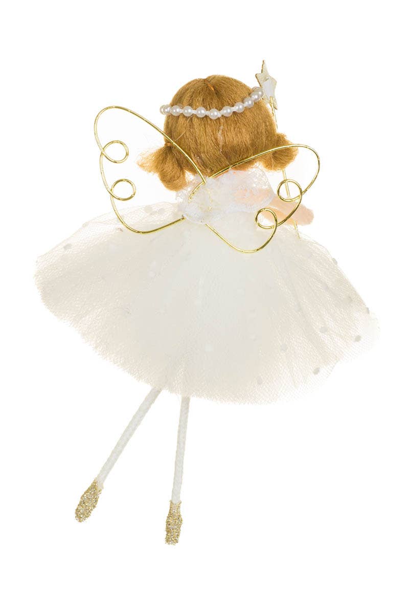 White Fairy Ballerina Girl Doll