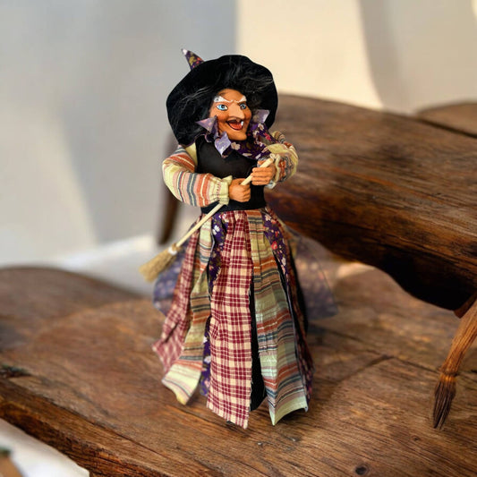 Kitchen Witch Doll Freya - Purple