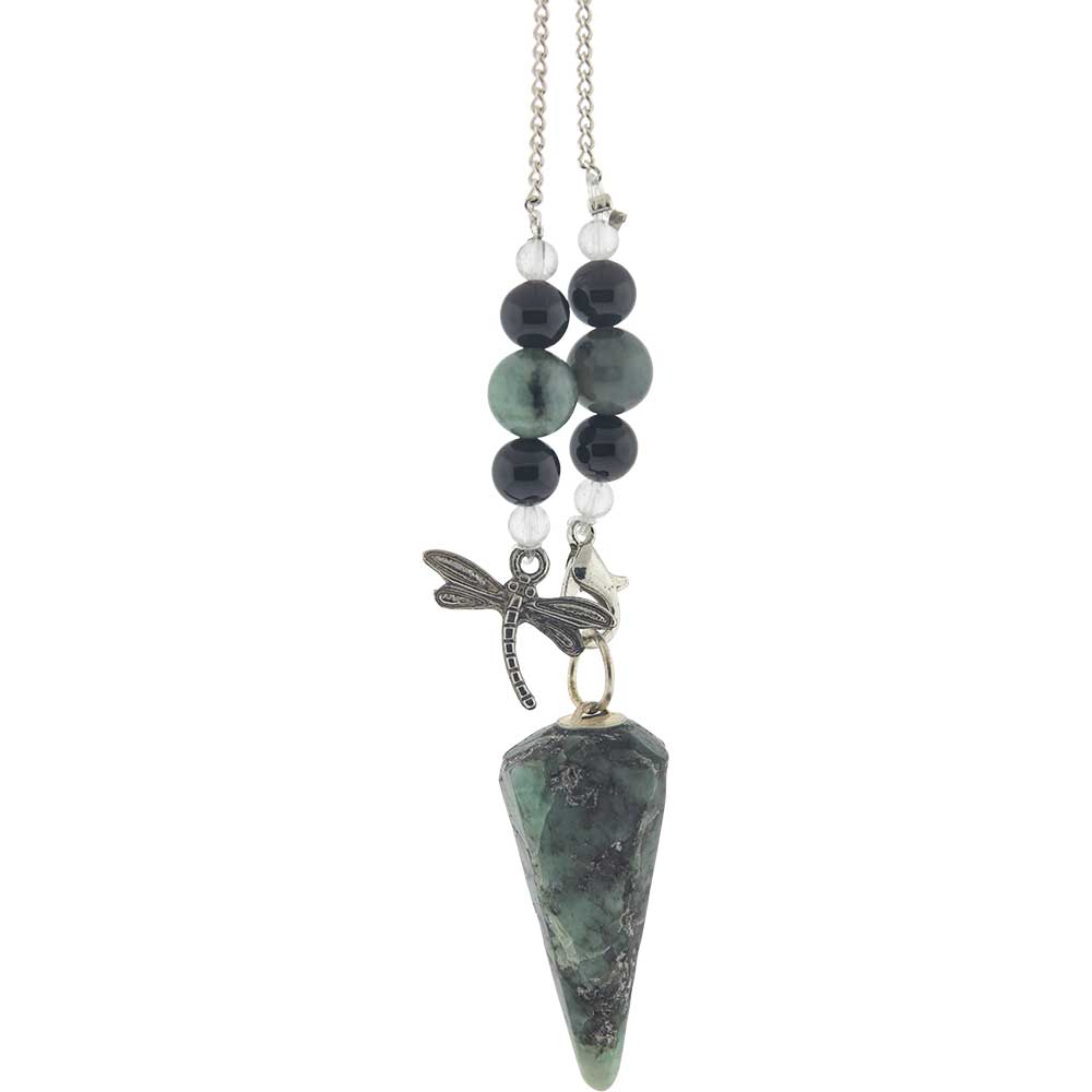 Pendulum Emerald Hexagonal/Dragonfly