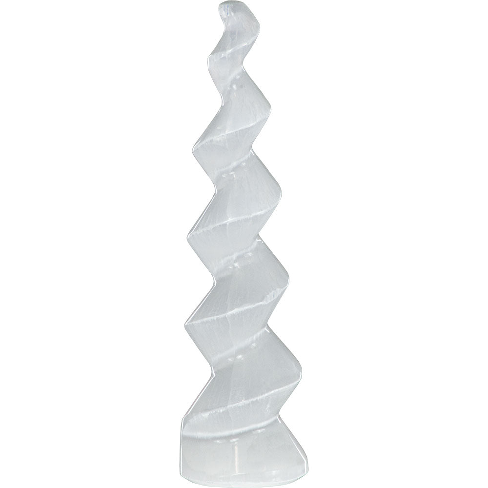 Selenite Standing Twist - 5-7"