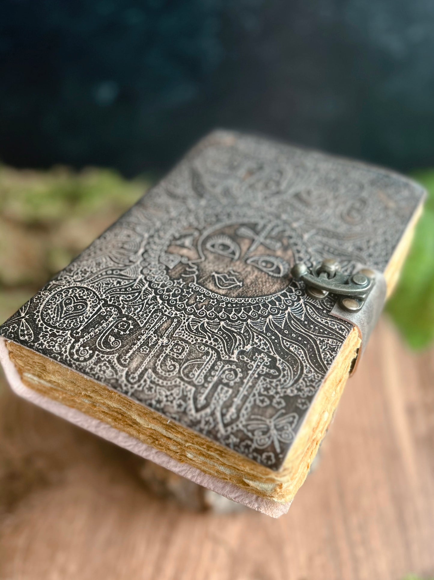 One Love Sun and Moon Leather Journal - 5x7