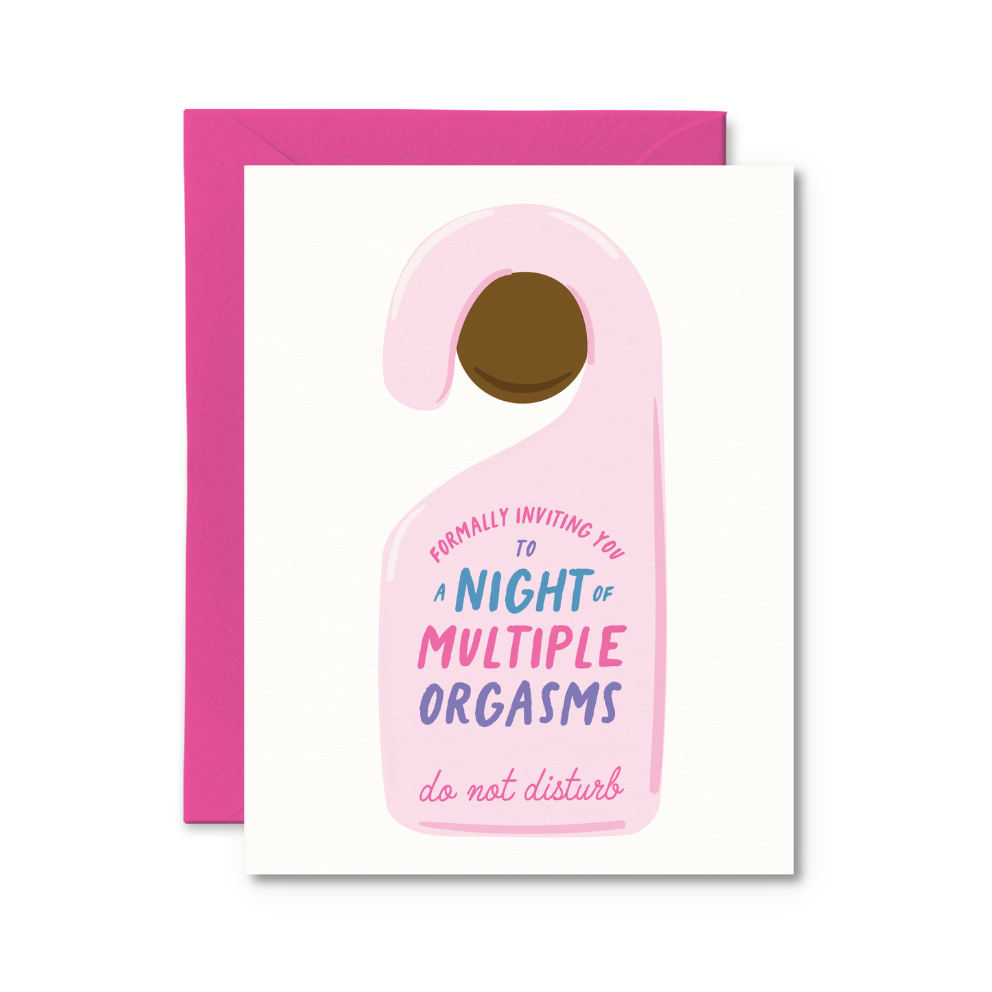 A Night of Multiple Orgasms Card - Funny Valentines Card