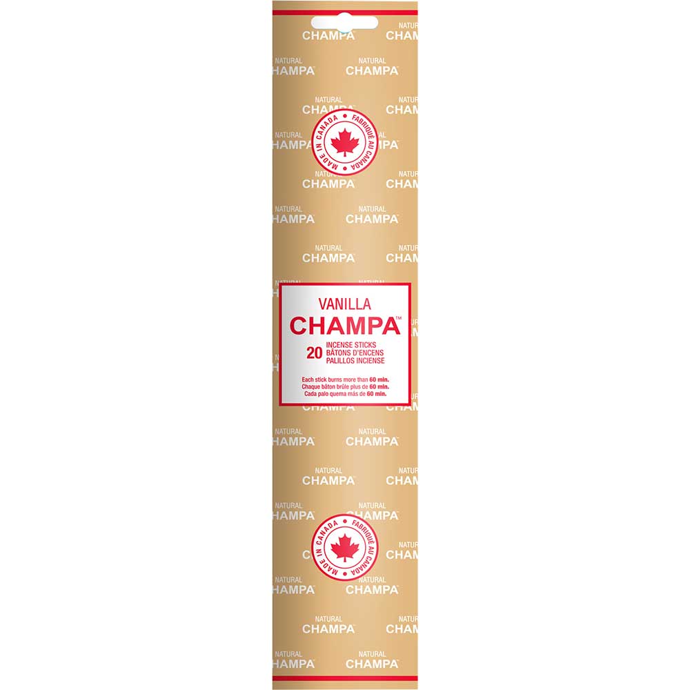 Vanilla - Natural Champa Incense - 20 Sticks