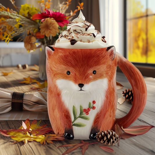 Woodland Critters Fall 3-D Mugs 16 oz