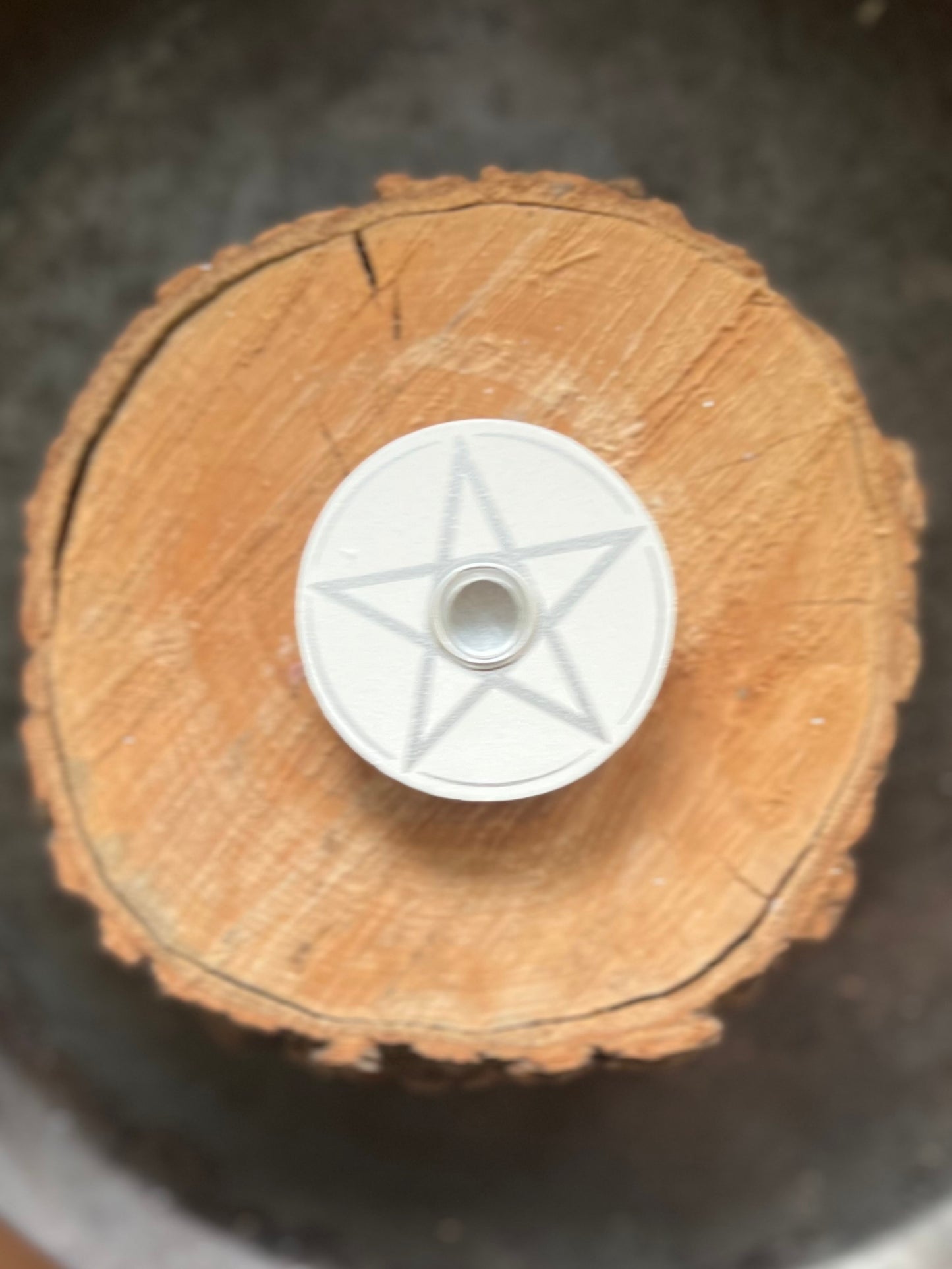 Wiccan Spell Wooden Candle Holders