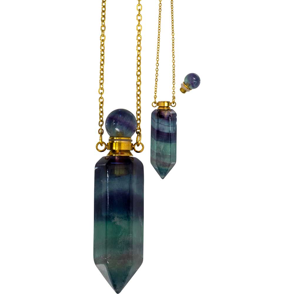 Fluorite Perfume Necklace