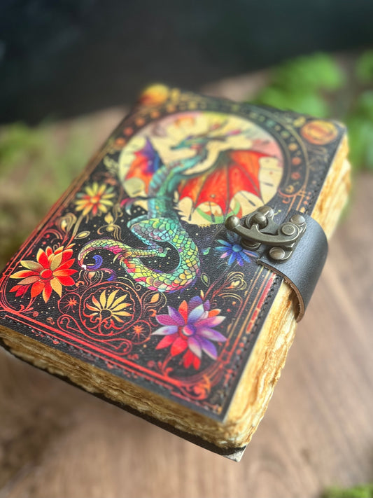 Dragon - Leather Journal - 7x5
