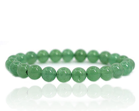 Green Aventurine Beaded Bracelet - 10mm