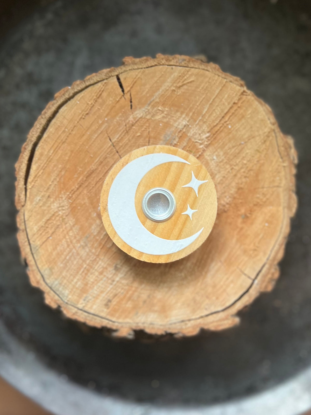 Wiccan Spell Wooden Candle Holders