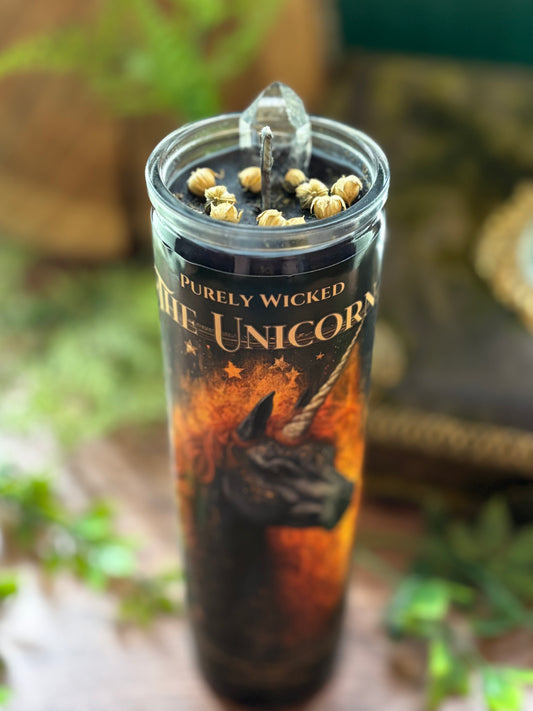 The Unicorn : Message from Spirit - Pillar Prayer Candle