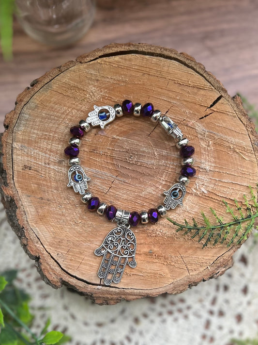 Evil Eye with Fatima Hand Bracelet
