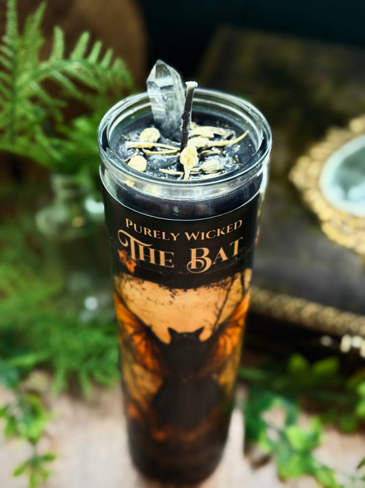 The Bat : Message from Spirit - Pillar Prayer Candle