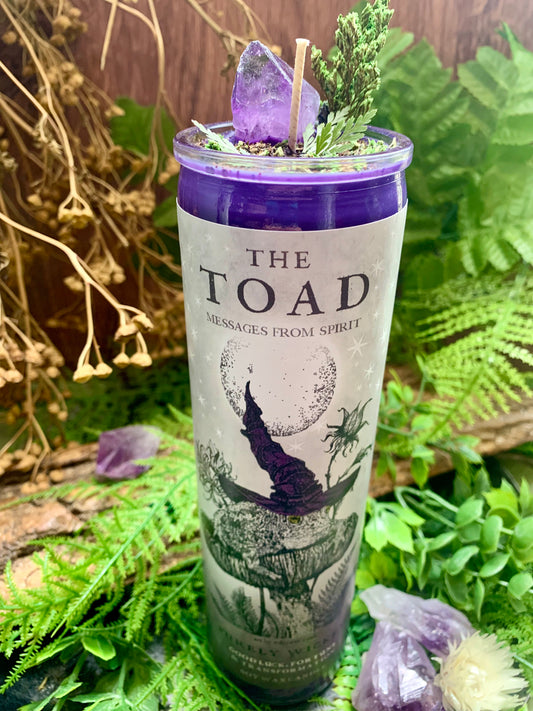 The Toad : Message from Spirit - Pillar Prayer Candle