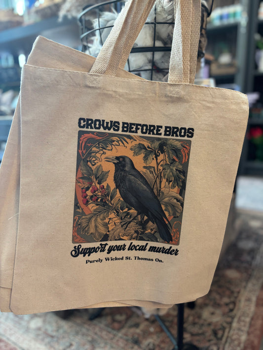 Crows Before Bros Tote Bag