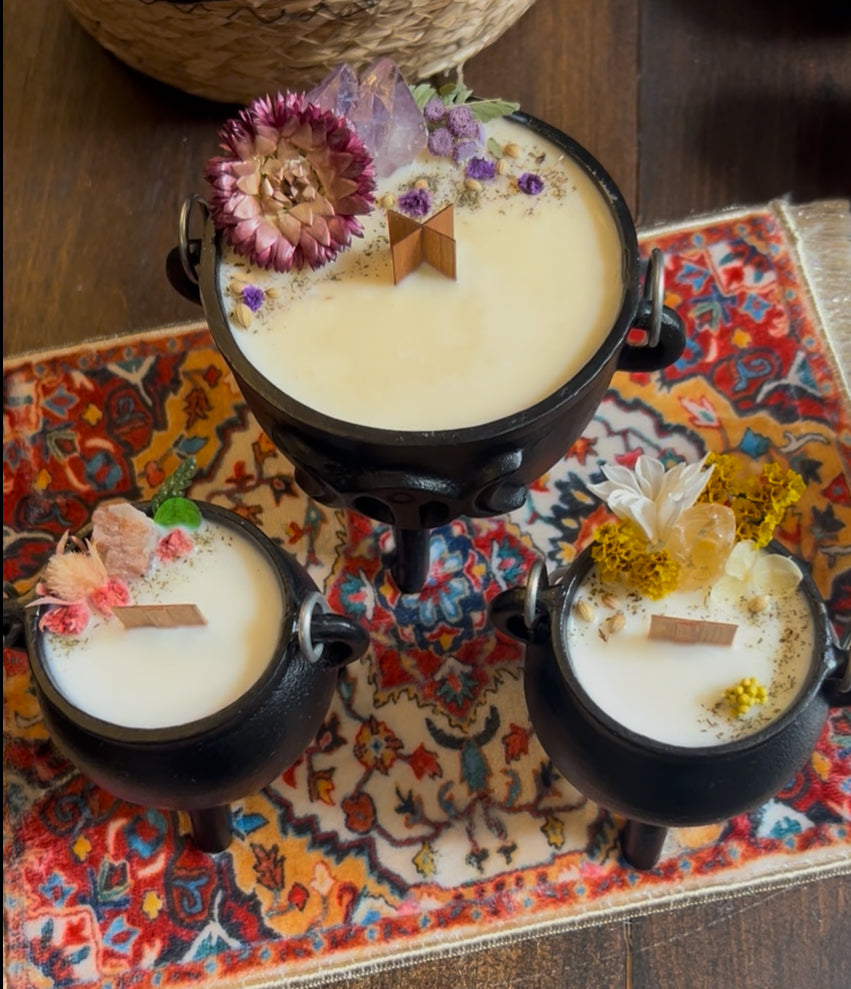 Cauldron Candles Cast Iron