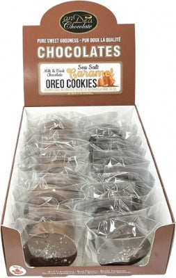 Chocolate Covered Oreo- Sea Salt & Caramel Dark & Milk Chocolate