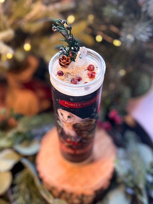 Yule Blessings - Pillar Prayer Candle