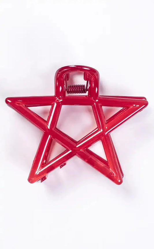 Pentagram Star Claw Hair Clip