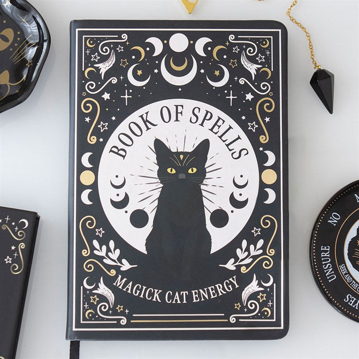 Black Cat Magick Book of Spells A5 Notebook