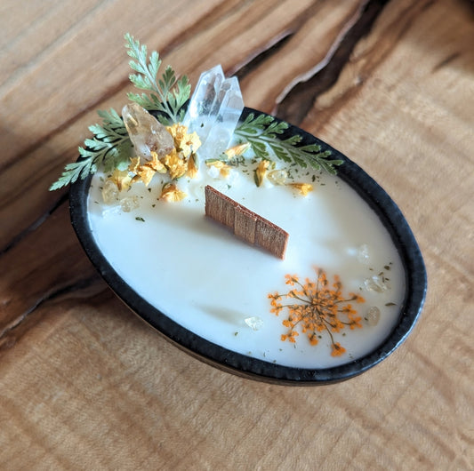 Small "Tub" Cast Iron Candle (3" x 2.25")