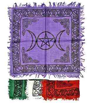 Triple Moon Altar Cloth - 4 Colours