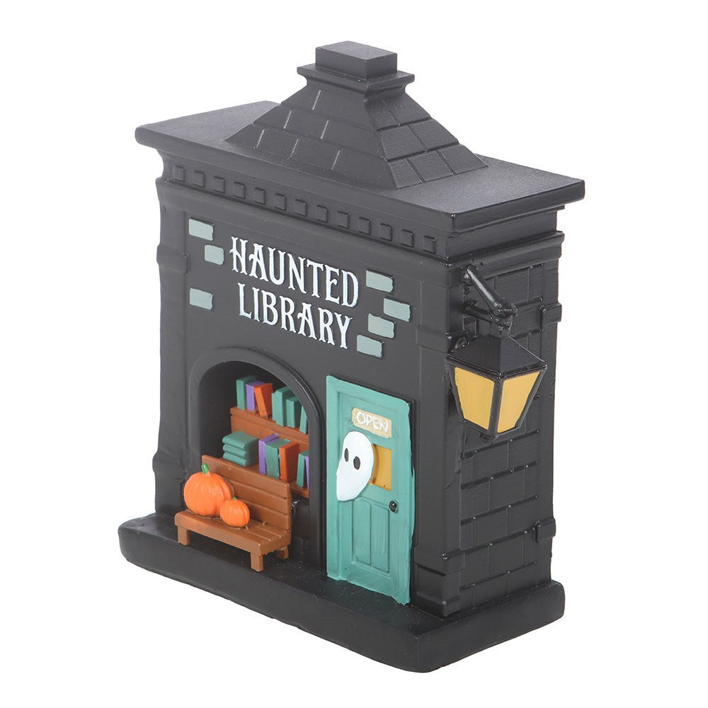 Haunted Library Village Decor LED