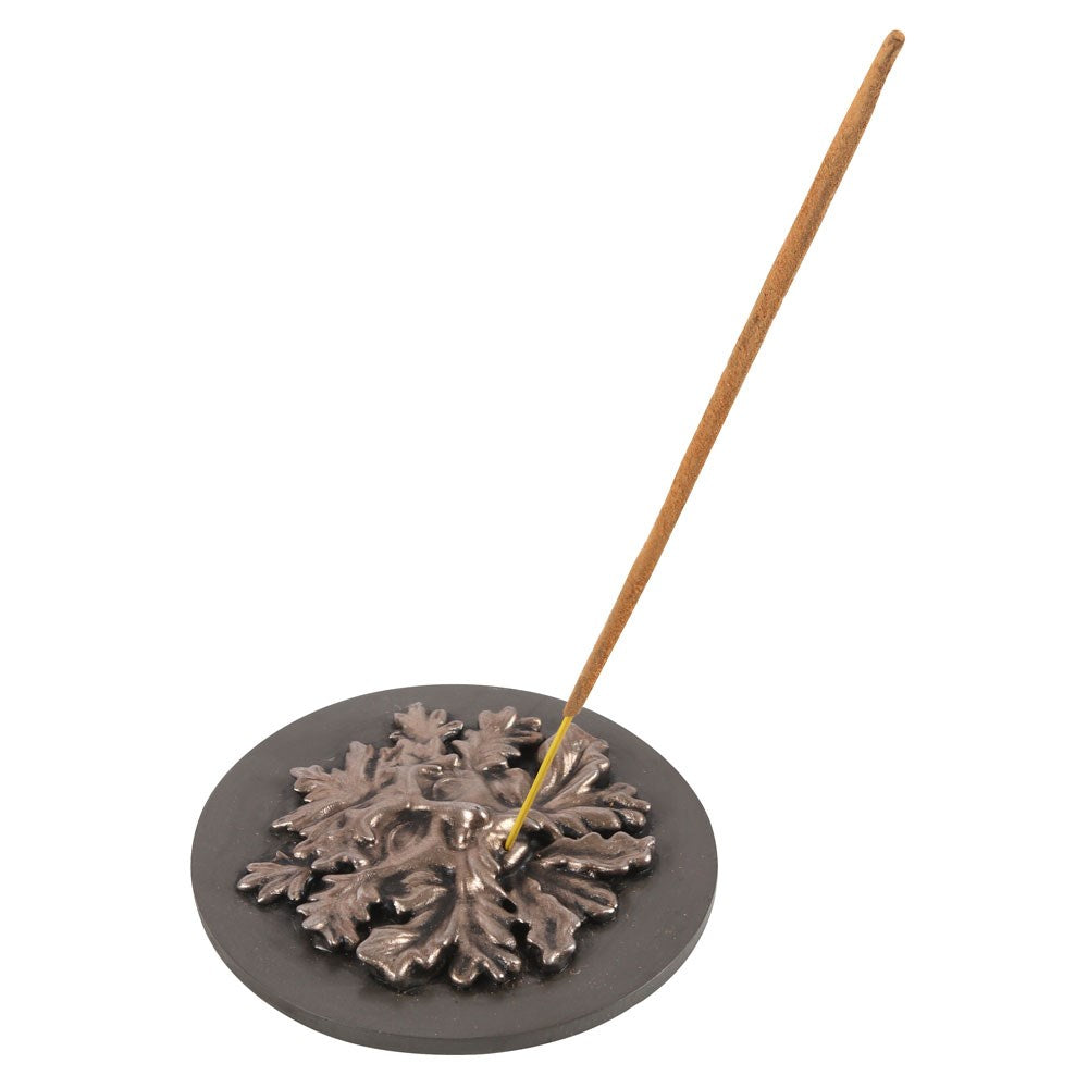 Spirit of the Trees Bronze Green Man Incense Holder