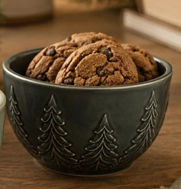 CERAMIC TREE BOWLS - 6"X3.5"