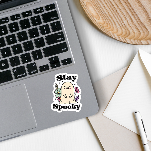 Stay Spooky | Ghost | Gothic | Waterproof Sticker | 3.2"