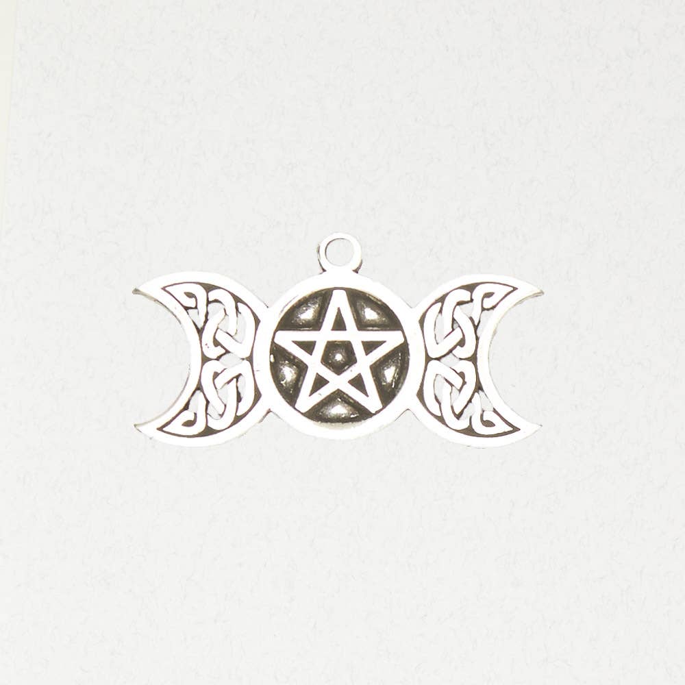 Triple Moon Pentacle Necklace