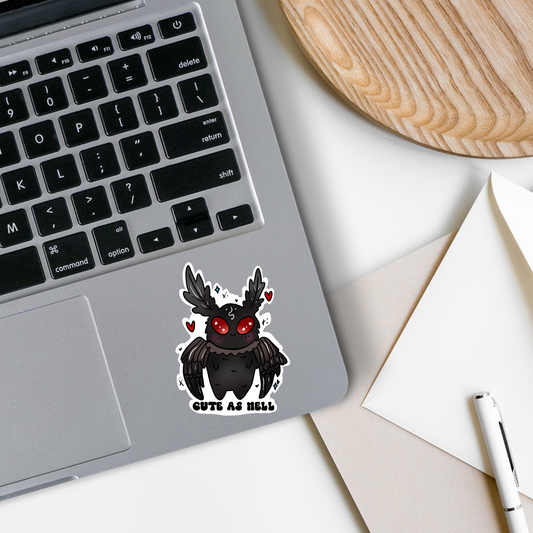 Moth Man | Cryptids | Cryptoid | Waterproof Sticker | 3.3"