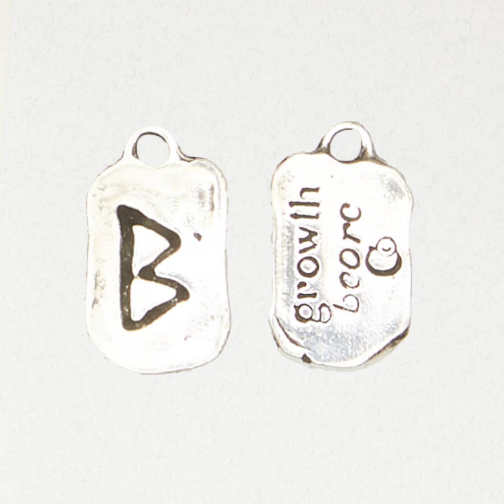 Runestone Pewter Pendant Necklace - BEORC - Growth