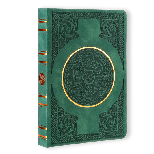 Vintage Classic Style Journal Vegan Leather (Celtic Green)