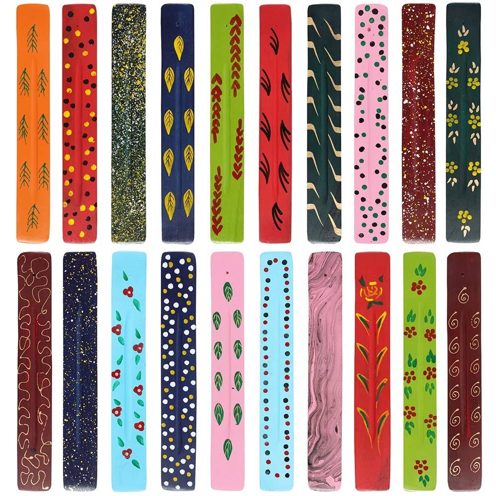 Mango Printed Incense Holder - Assorted