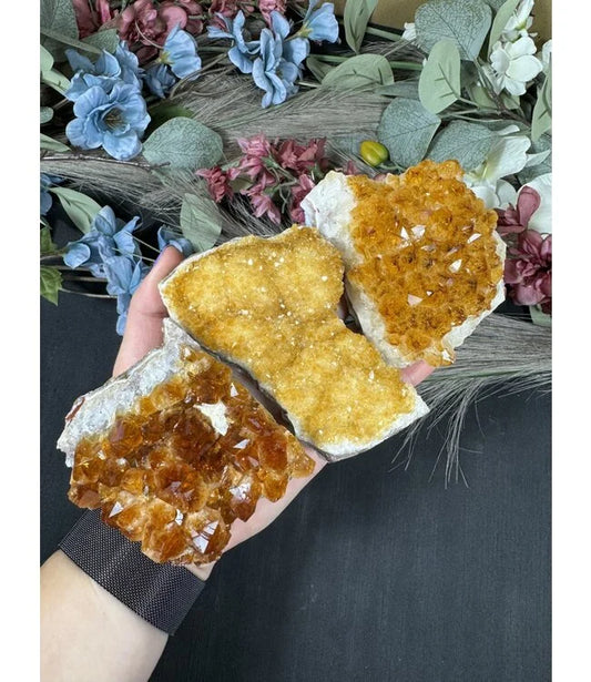 Citrine Druzy Cluster