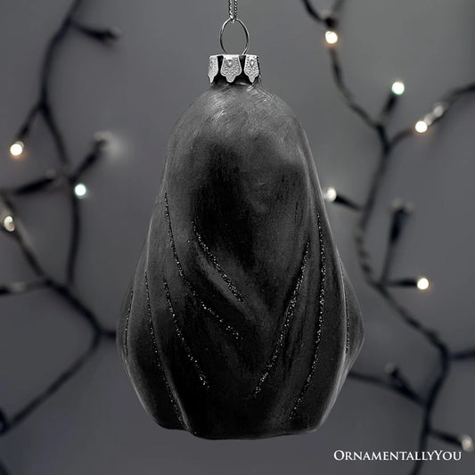 Creepy Nun Themed Glass Ornament