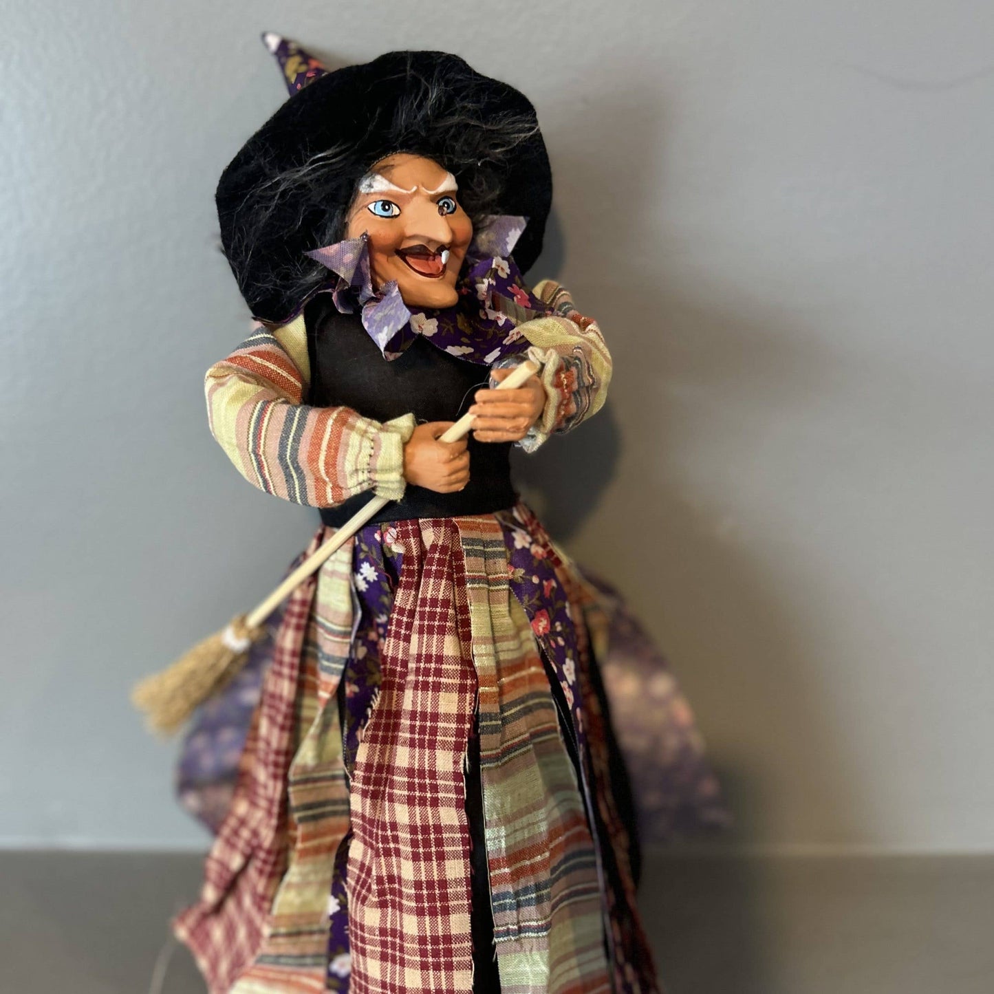 Kitchen Witch Doll Freya - Purple