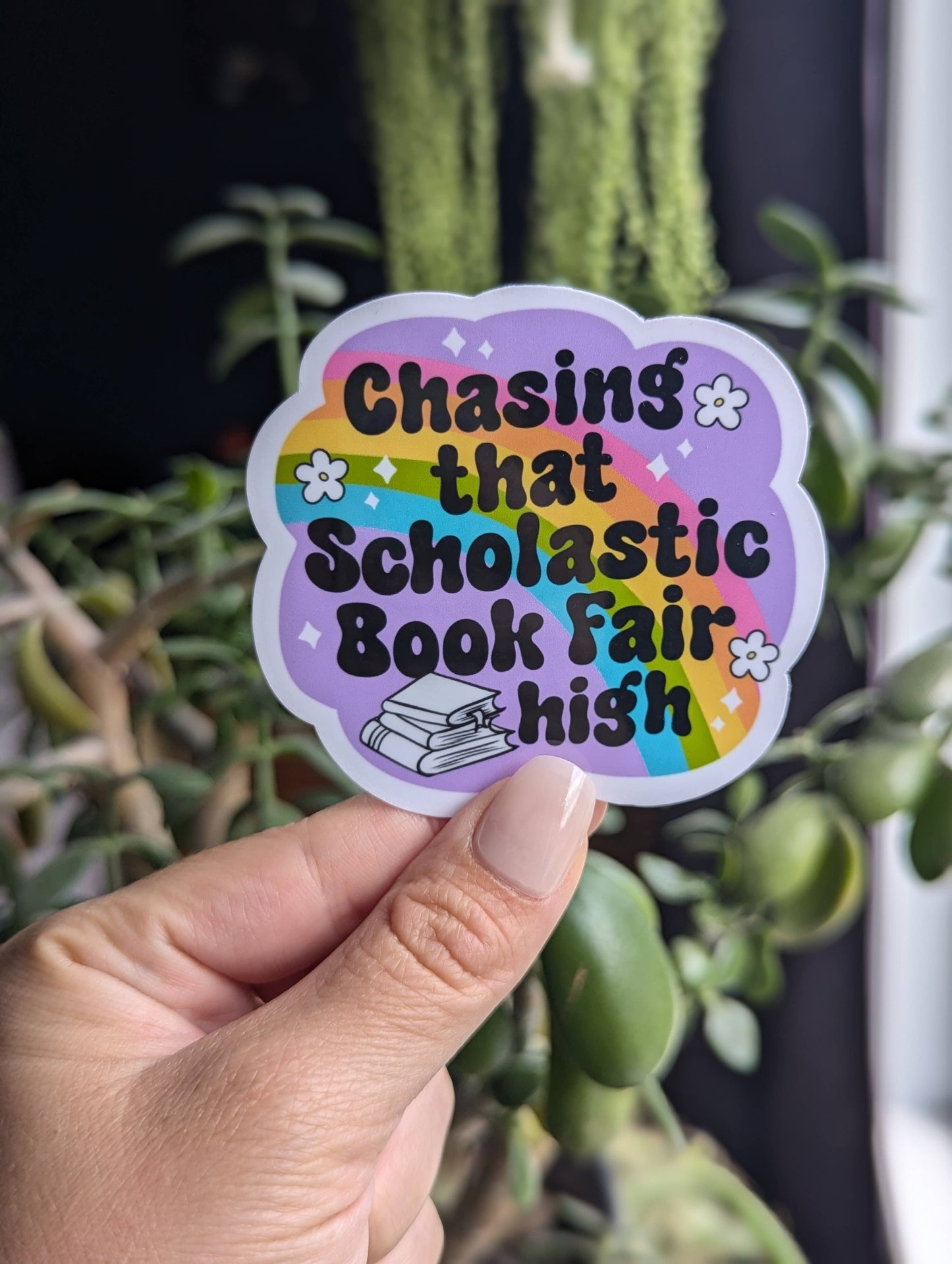 Chasing that scholastic book fair high, nostalgia sticker