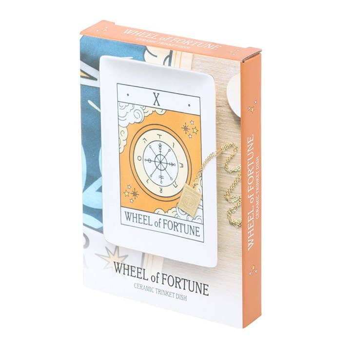 The Wheel of Fortune Vintage Tarot Card Trinket Dish